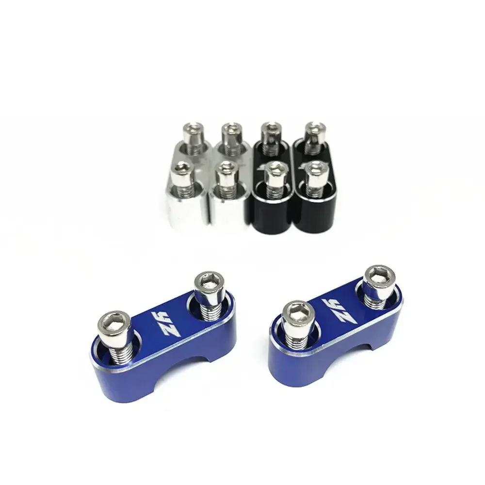 

2X YZ Logo CNC Motorcycle Accessories Hand Bar Clamp Cover Mount For YAMAHA YZ125 YZ250 YZ80 YZ85 YZ 80 85 125 250