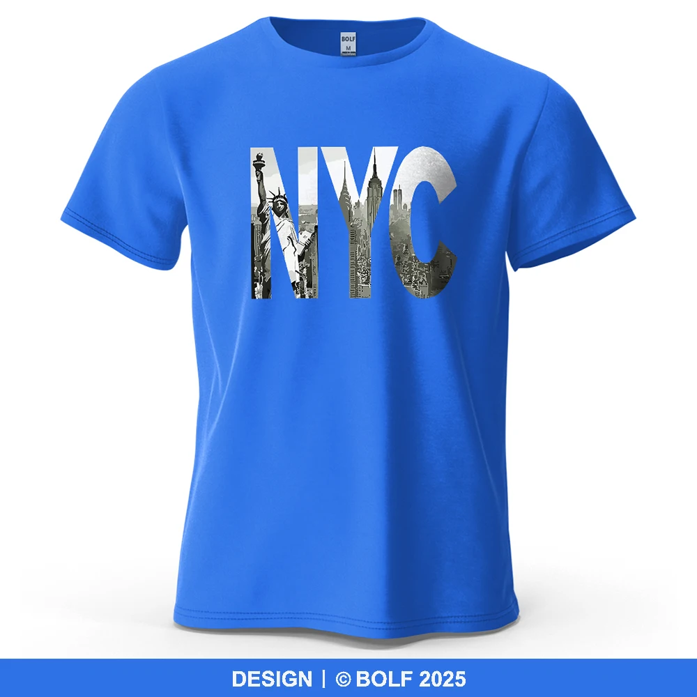 New York City Schriftzug bedrucktes Herren-T-Shirt aus 100 % Baumwolle, übergroße Vintage-Grafik-T-Shirts für Damen, Tops, T-Shirts, lässige Streetwear