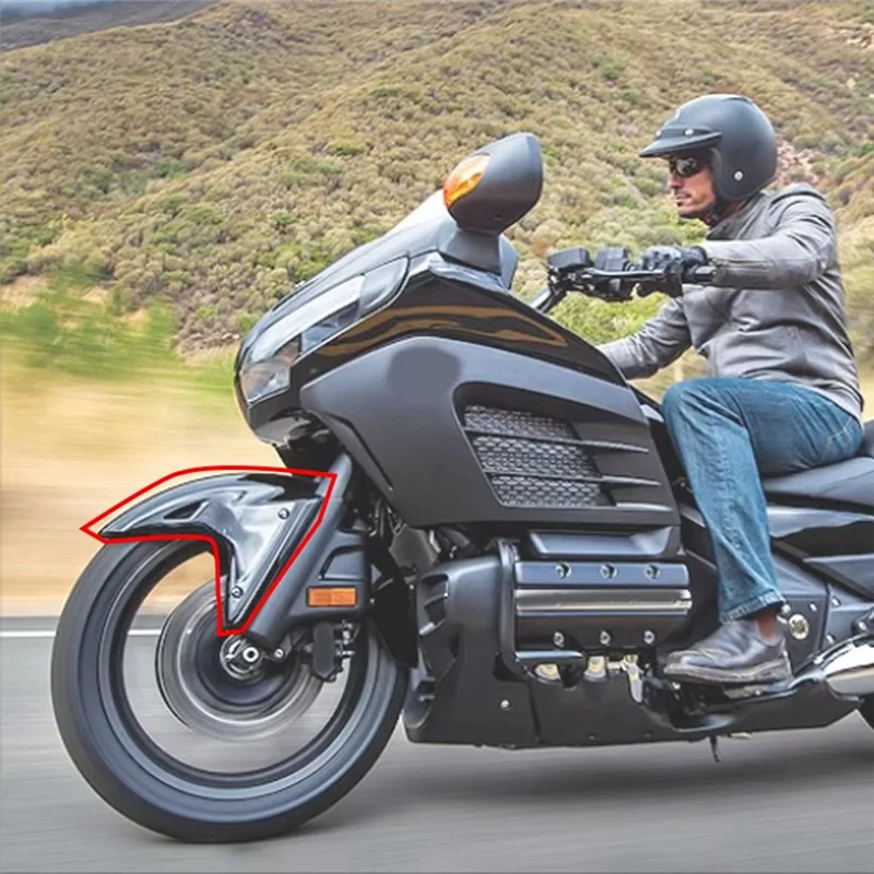 أفضل بيع دراجة نارية الجبهة عجلة مضيعة نعالها درابزين الطين سبلاش الحرس هدية غطاء لهوندا GL1800 الذهب الجناح GL 1800 2001-2017