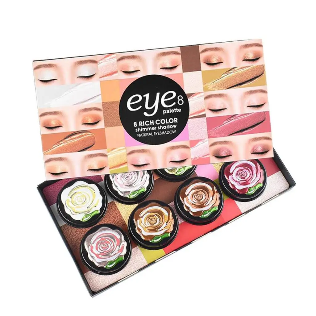 Palette de fards à paupières à paillettes imperméables, ensemble de beauté à pigments mats et scintillants pour le maquillage professionnel
