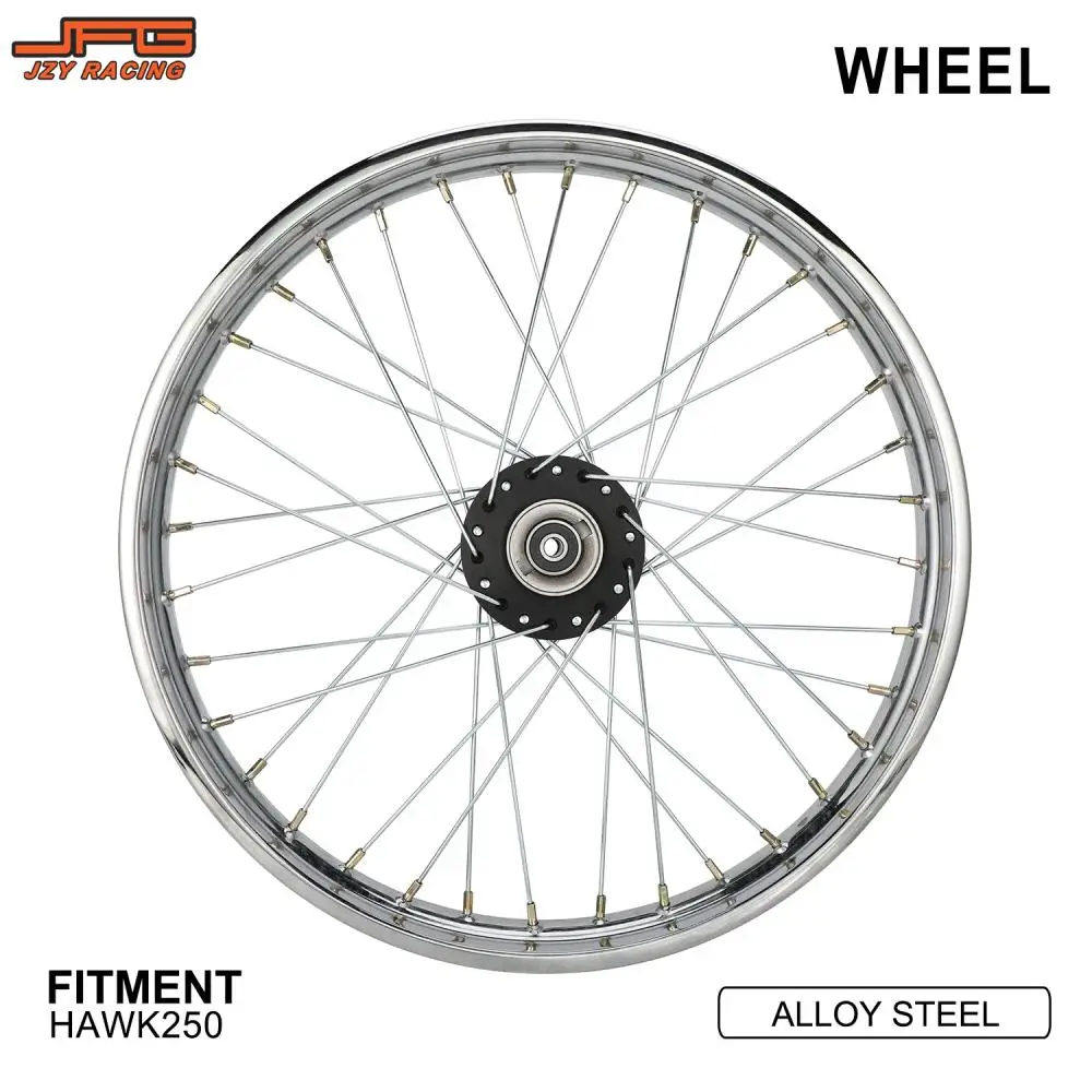 Motorcycle Accessories Front Wheel Hubs Wheels Rim Hub Sets For Hawk 250 Hawk250 Mini Street Dirt Pit Bike Motocross Alloy Steel