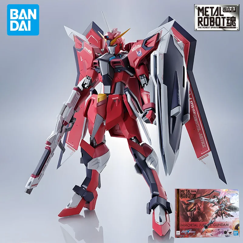 

BANDAI Original MR Series STTS-808 Immortal Justice Gundam Anime Action Figure Assembly Ornament Model Toys Collectible Model