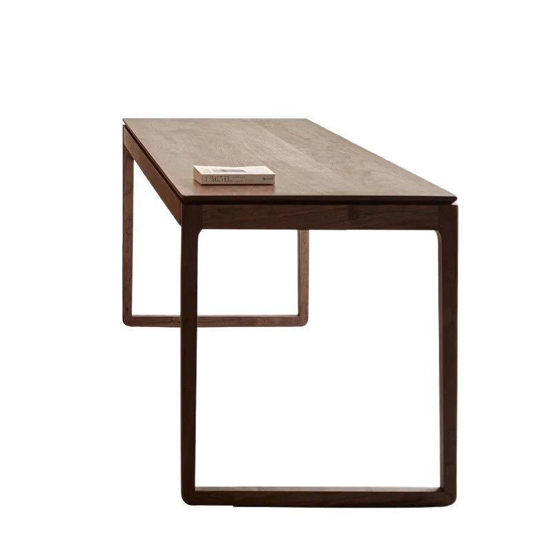 

Customizable tea table Black walnut large table Modern solid wood furniture