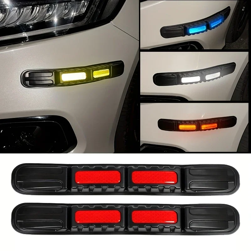

1Pair Car Adjustable Body Anti-Scratch Protection Stickers Bumper Corner Anti-collision Decoration Strip Black Auto Accessories