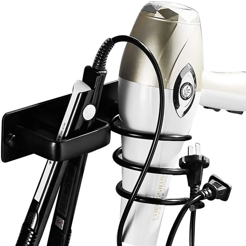 Haarglätter Halter Lagerung Rack Bad Regal Lagerung Zubehör Haar Trockner Halter Rack Organizer Wand Montiert