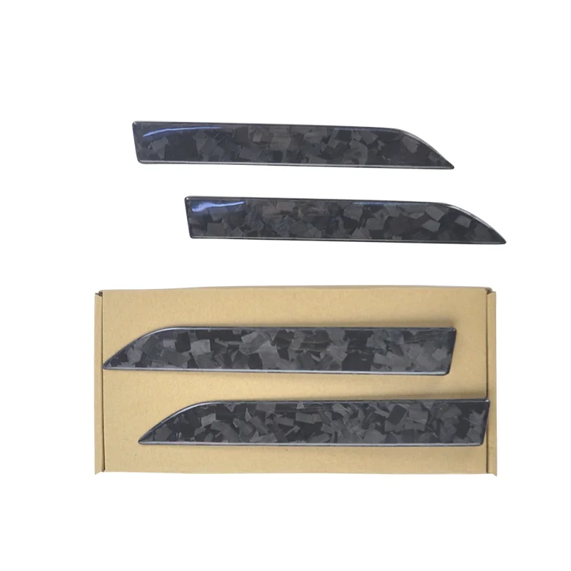 Forge Carbon Fibe Door Handle Overlays Cover Trim Stick on Style For 2016-2018 Tesla Model  X