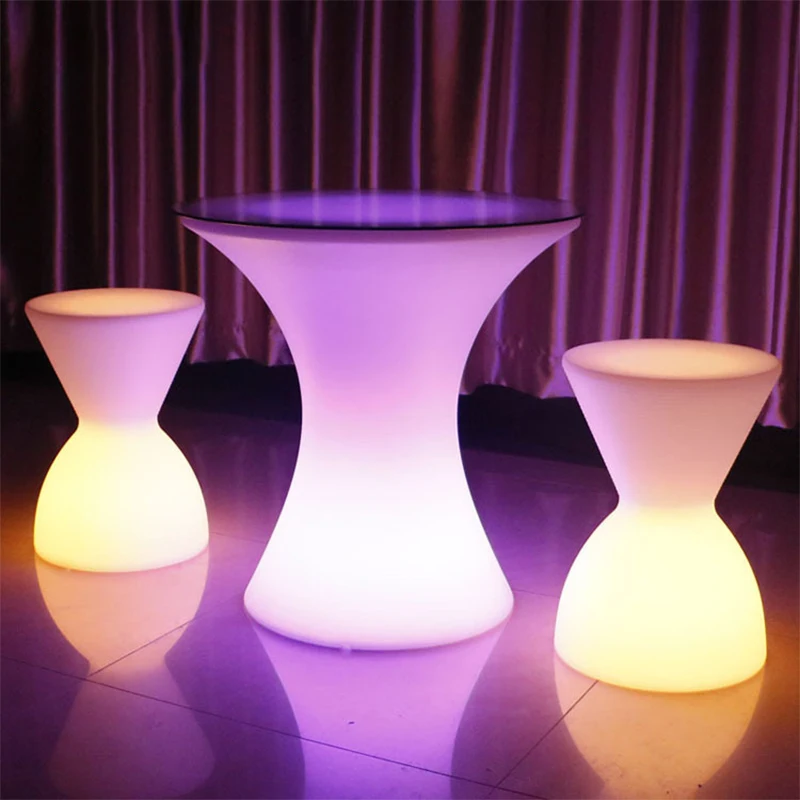 TEMOU Modern Led Atmosphere Night Light Creative Luminescence Stool Waterproof Decor Bedroom Restaurant Bar With Remote