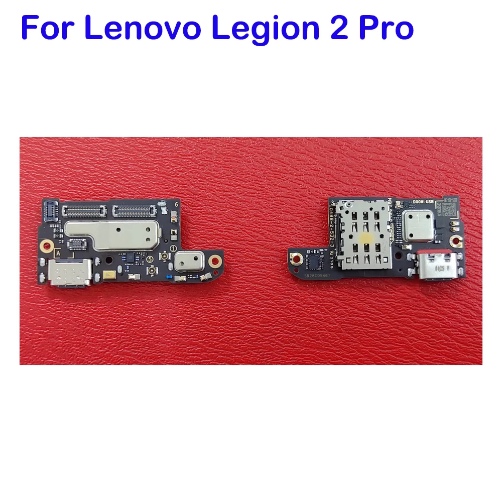 

For Lenovo Legion 2 Pro Charge Port Connector sim card USB Charging Dock Board Flex Cable Original For Lenovo Legion2 Pro