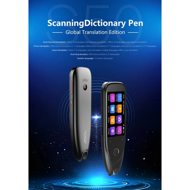 1 Set Intelligent Offline Scanning Translation Pen Point Click Pen Textbook Dictionary Pen