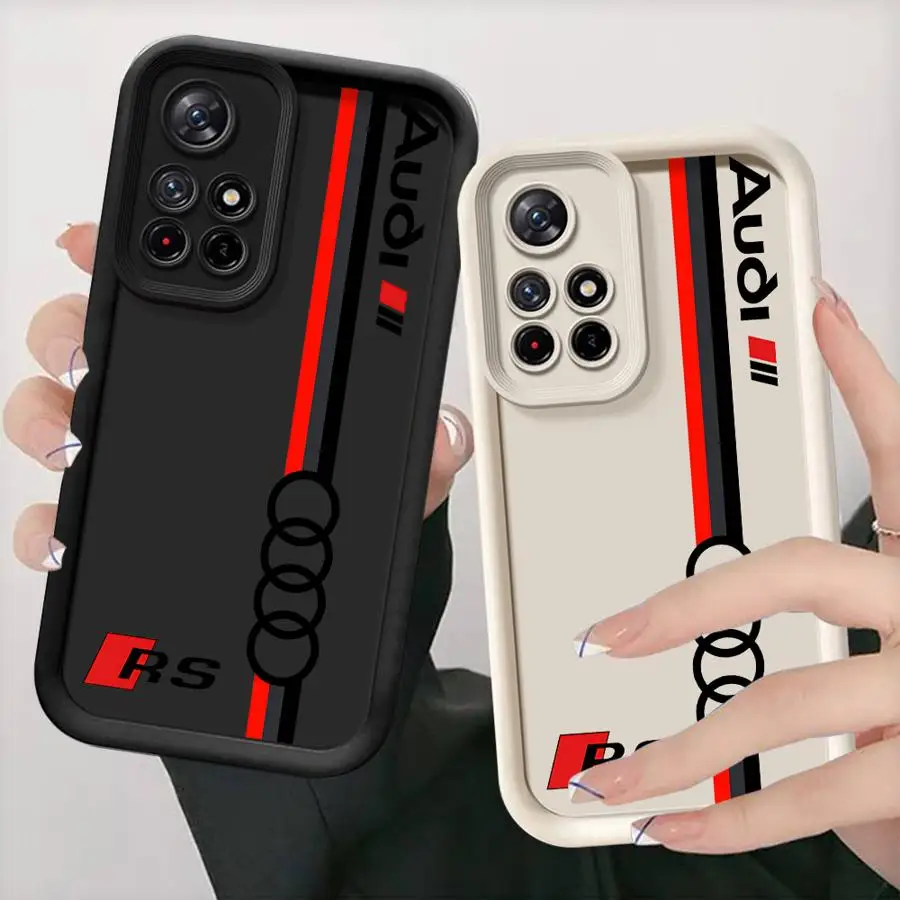 Luxury Racing Sport Car Logo Phone Case for Xiaomi Redmi Note 13 Pro 11 12 Plus 12s 11S 10 10s Cover Protective Shockproof Funda