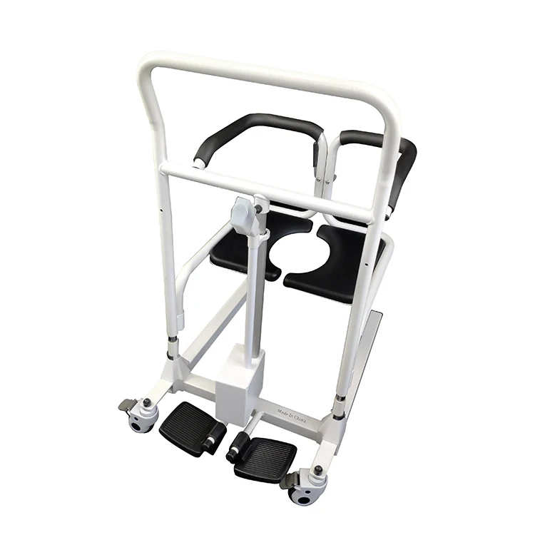 AIROW Home Care Electric Mobility Transfer Lift Chair with Toilet Hole Shift Machine Commode Wheelchair Lifts for Handicapped