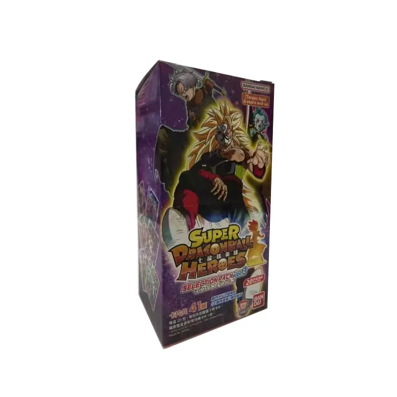 Bandai Genuine Super Dragon Ball Hero 03 Anime Character Game Hobby Collection Card Children's Toys Holiday Gifts for Boys