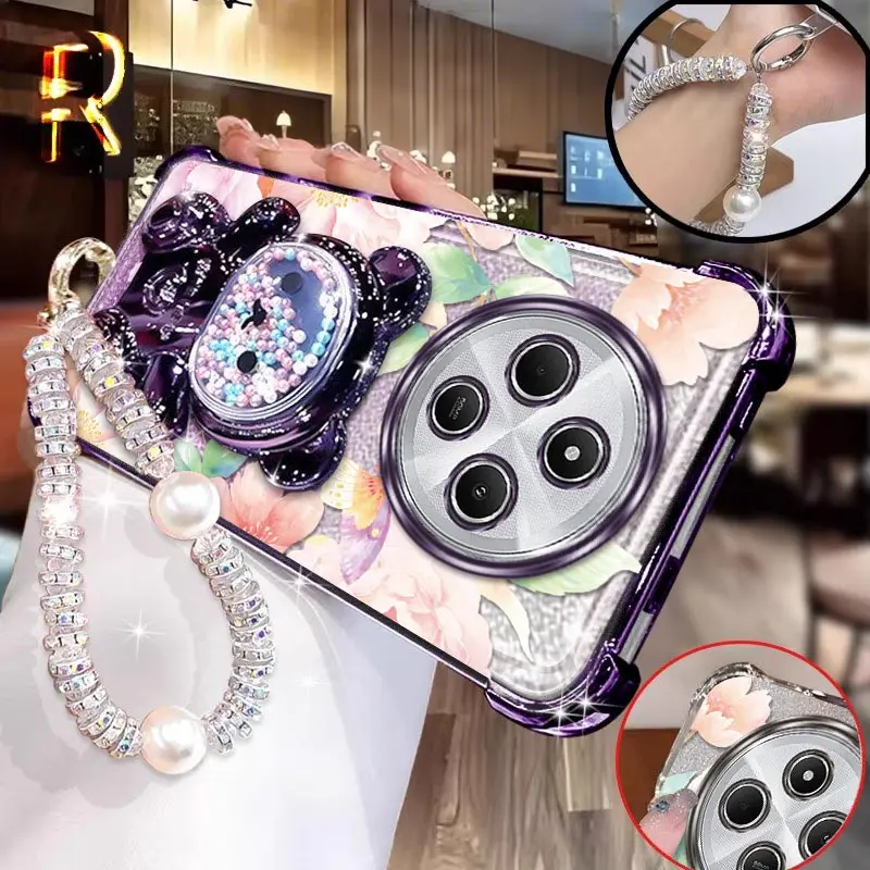 

A3 Pro красивые принты бабочки браслет-держатель чехол для телефона для Xiaomi Redmi A1 A3 9C 9A 9i 9 9AT 9 Prime 9CNFC Turbo 3 4 Cover