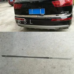 Rear Boot Door Trunk Lid Cover Trim Tailgate Garnish Accessories Stainless Steel Fit For Audi Q7 2016 - 2019 Exterior Parts