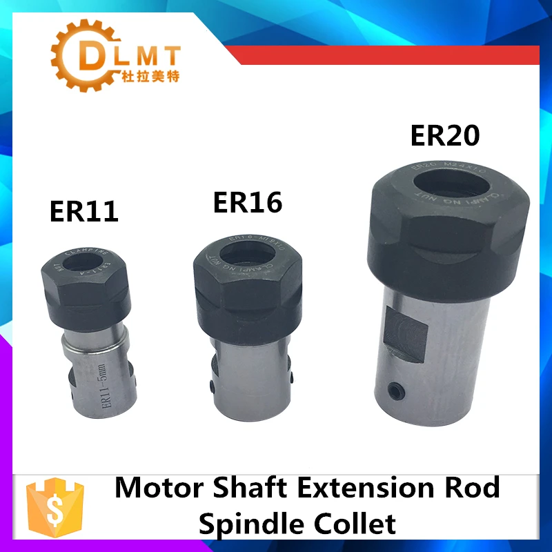 ER11 ER16 ER20 Collet Chuck Shaft Lathe Tools Spindle Extension Rod 4MM 5MM 6MM 6.35MM 8MM 10MM 12MM 14MM 16MM