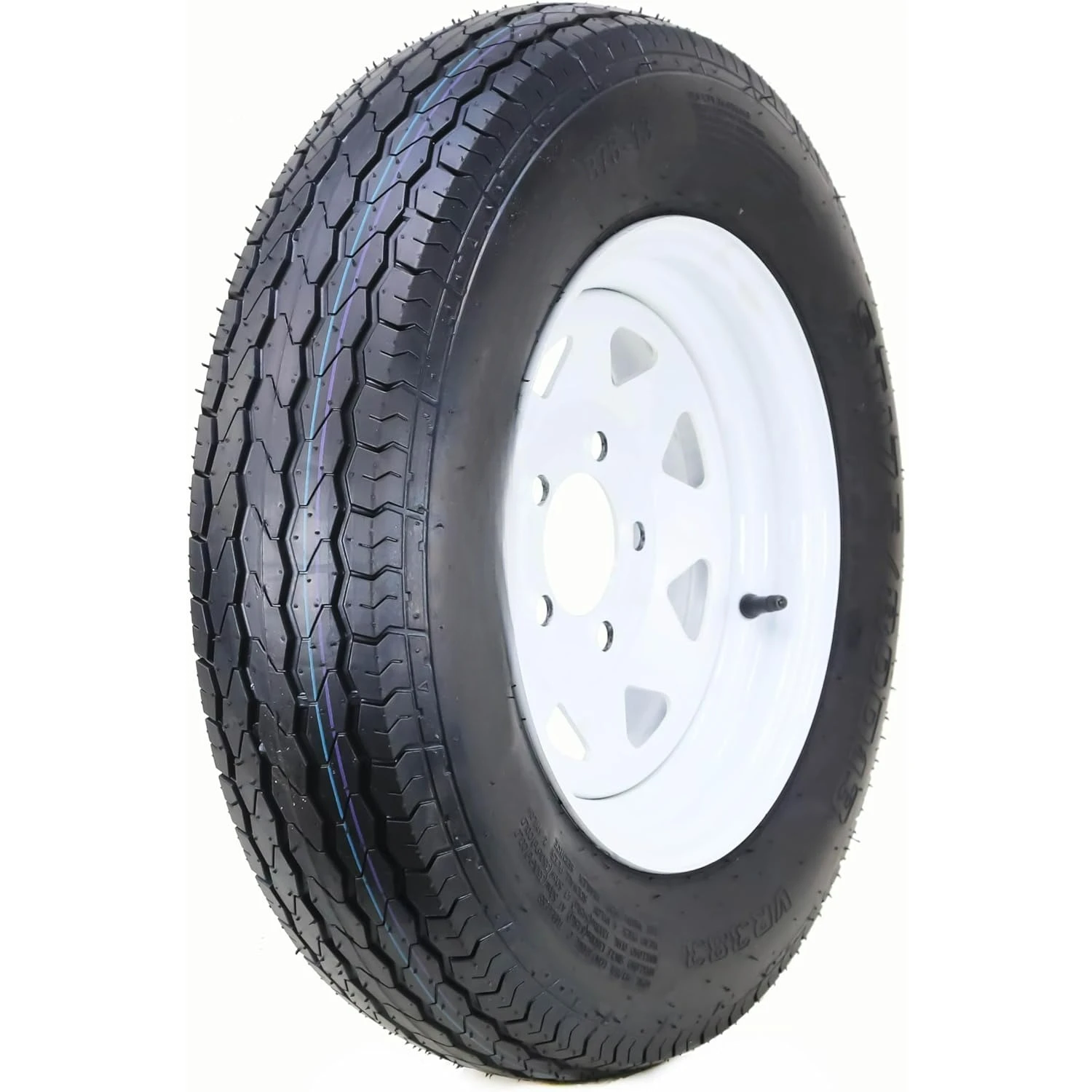 

Trailer Tire Wheel Assembly ST175/80D13 6-Ply C 91L 5 Lug on 4.5" PCD White Spoke Wheel