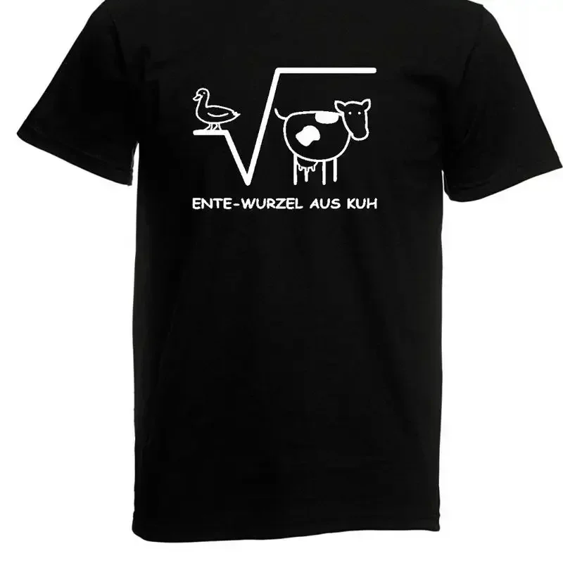 mens t shirt l duck root cow l math l size up to 5xl