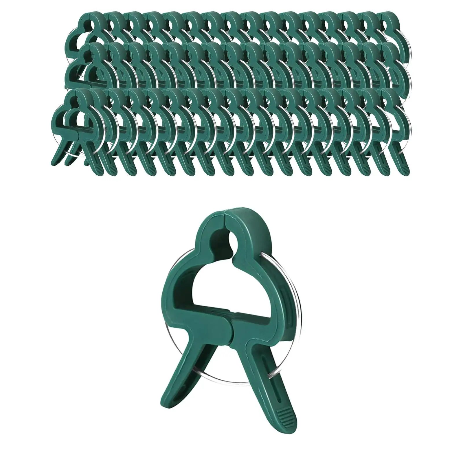 50 Pcs Plant Support Clips for Tomato Cucumber Pepper Garden Vine Trellis Straightening Stems Reusable Lightweight Plant Holder
