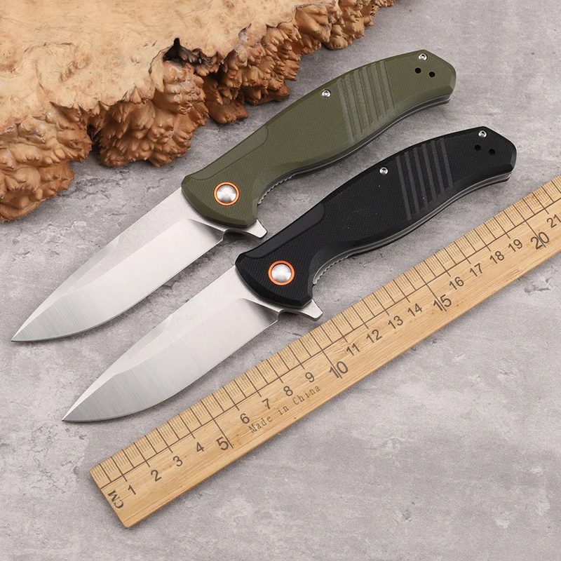 

D2 Steel G10 Handle Folding Knife Outdoor Camping Survival Defensive Portable High Hardness Sharp Tool