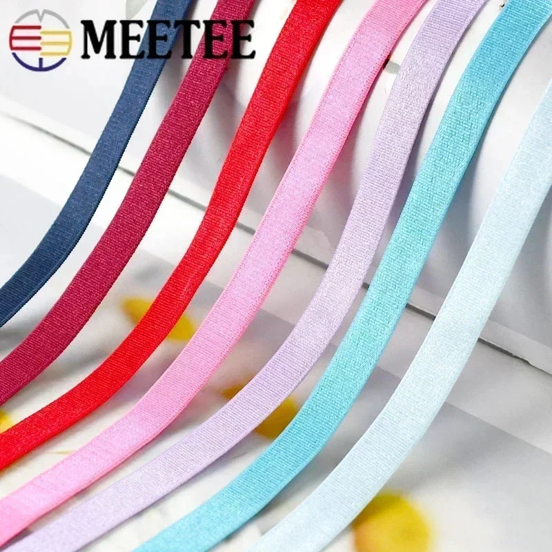 10mm Underwear Strap Elastic Band for Sewing Swimsuit Belts Rubber Ribbon Shoulder Bra Notebook Stretch Tape DIY Accessories