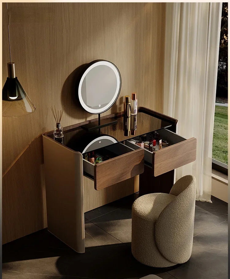 Light luxury high-end makeup table small apartment