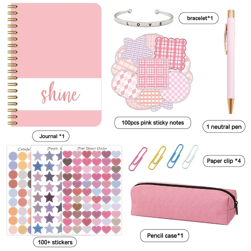 Journal Kit DIY Journal Kit For Girls - Great Gift For Teenage Kids - Scrapbook & Diary Set