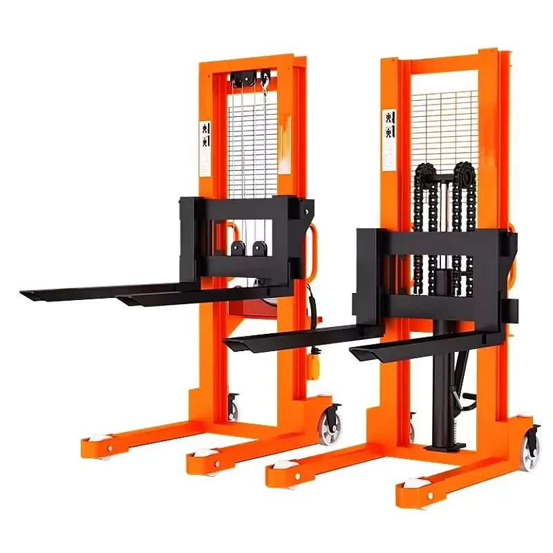 High Quality Manual Forklift C Beam CTY 2T 2 Tons Lifting Height 1.6M 80mm Fork Height Nylon Wheel Loading Unloading Pallet