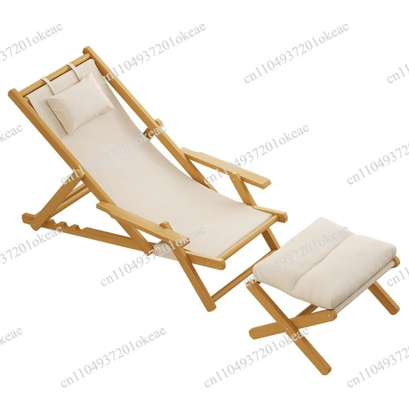 Balcony Foldable recliner Home leisure lunch break chair Sitting lazy chair