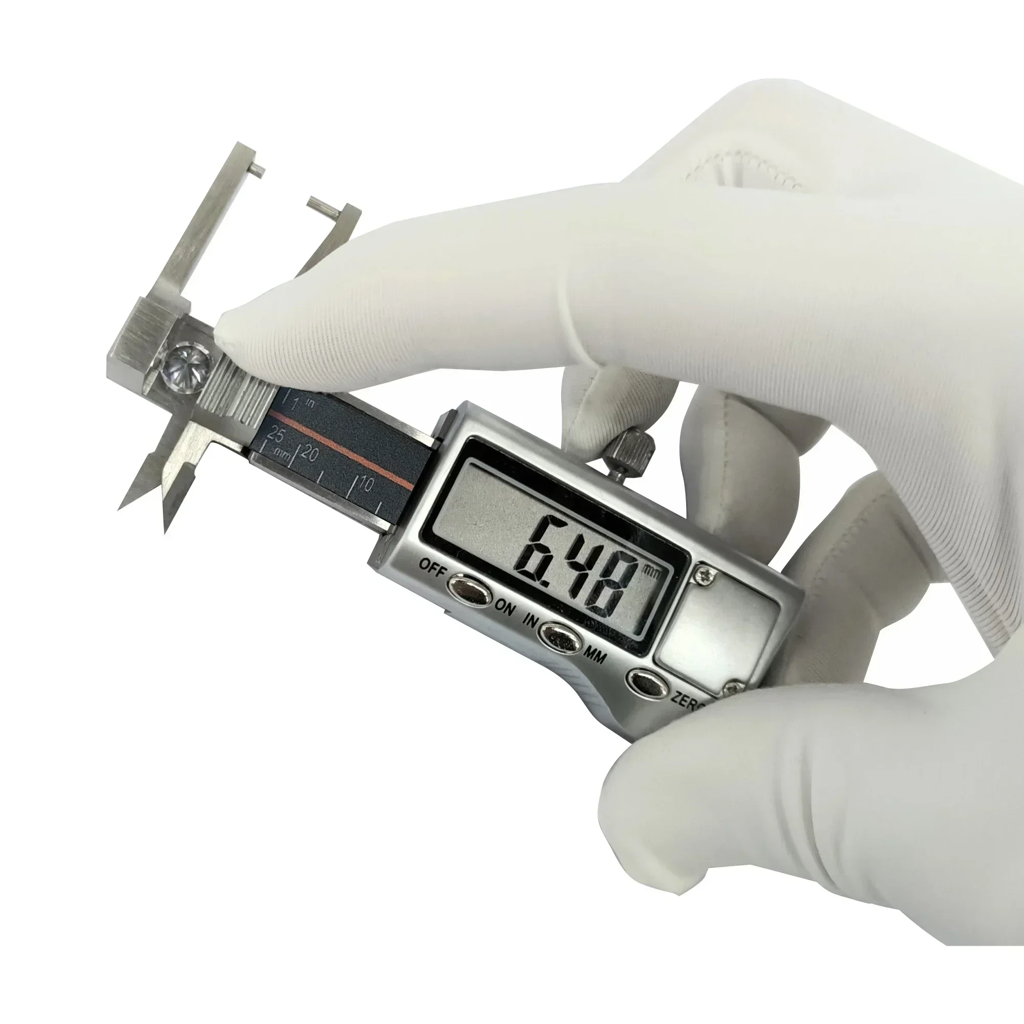 الأحجار الكريمة مقياس رقمي مع مجوهرات دبوس مرفق قياس أدوات عالية الجودة جيب صغير الماس الفرجار 0-25 مللي متر 0.01 مللي متر LYSUZ #4