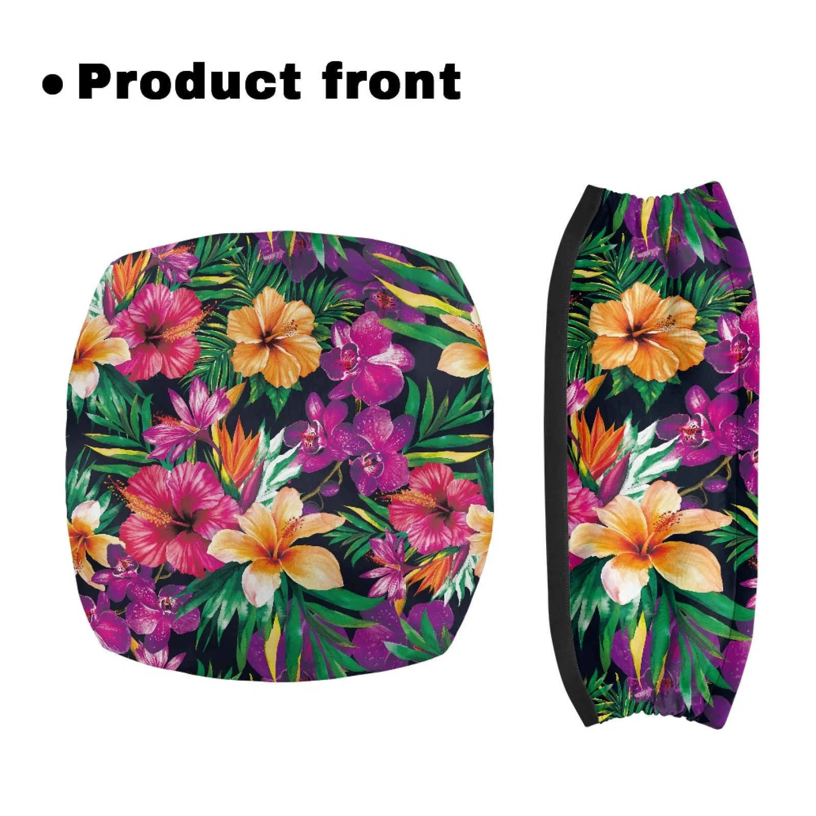 Coloranimal Tropical Floral 2 Pieces Set Rollator Accessories for Family Walker Seat Back Cover, 2026 Trending Removable Design