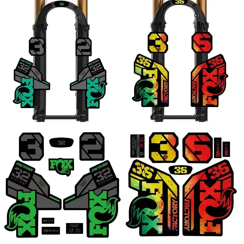 MTB Fork Sticker Bicycle Front Fork Vinyl Decal Road Bike Home Car Decoration Accessories DIY Protective Sticker