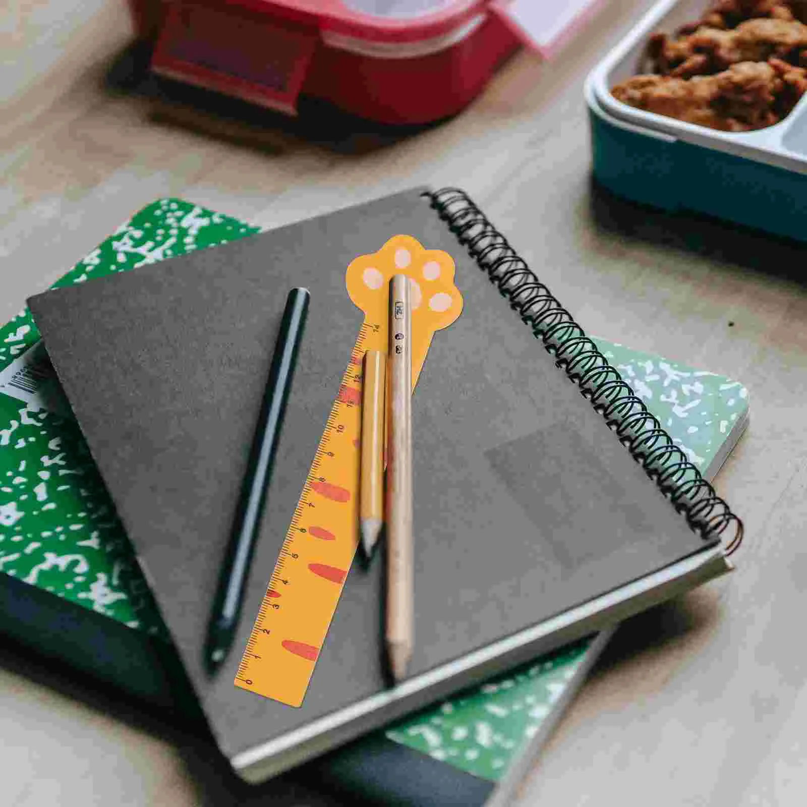 8 Pcs Bookmarks Measuring Ruler Creative Rulers Cartoon Lovely Straight Stationery Wooden Child