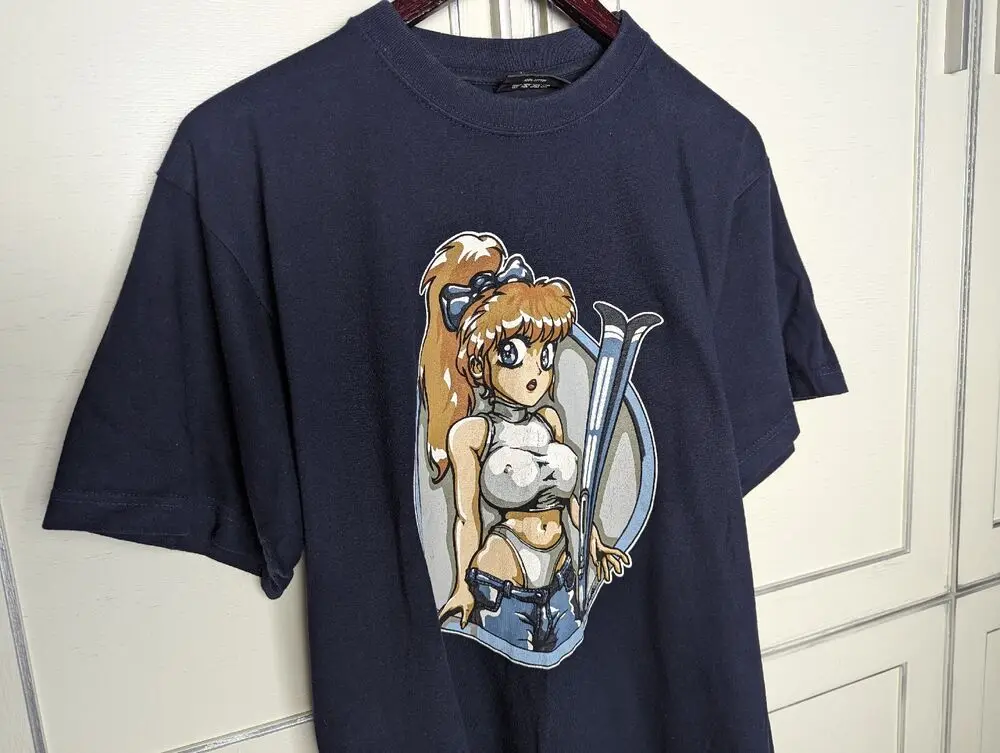 Vintage Anime Sexy Girl 90s Like Hook-ups T-Shirt Size L