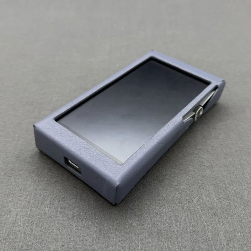 Capa de couro genuíno feita sob medida A6 para IRIVER Astell&Kern A&futura SE180