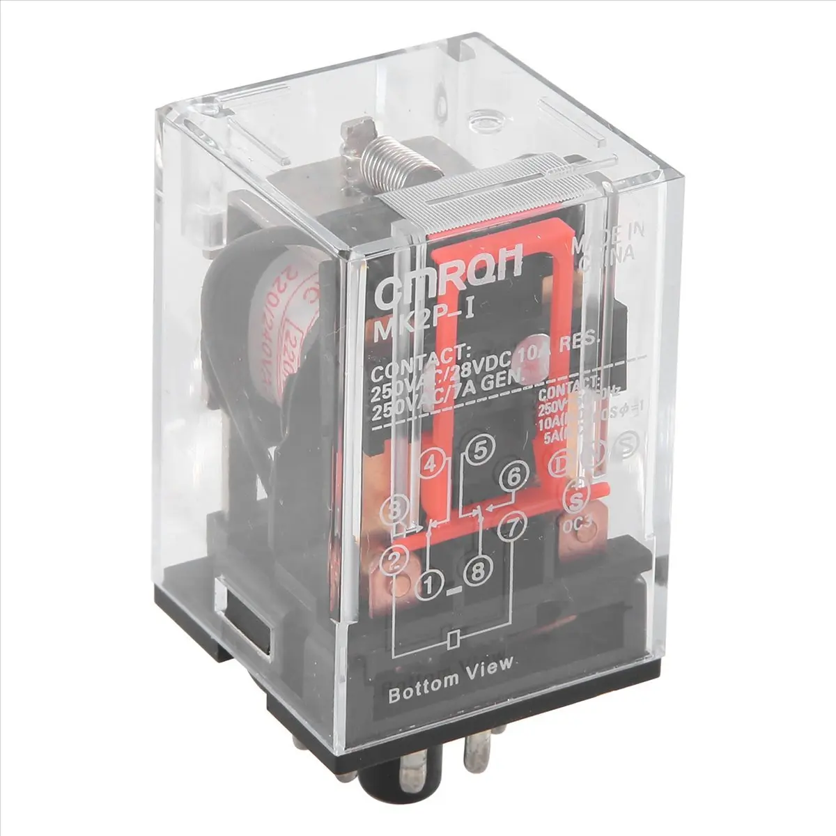 【CYBER MONDAY】AC 220V/230V Coil Voltage PCB Power Relay 8 Pins DPDT 2NO 2NC MK2P-1