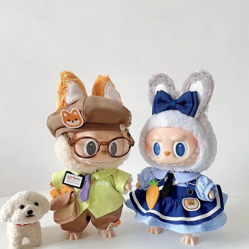 

For labubu Little Rabbit Diary&Little Fox Weekly 10cm/15cm/Sea Star Body/Floating Dream Baby Clothes Set Cotton Baby Clothes