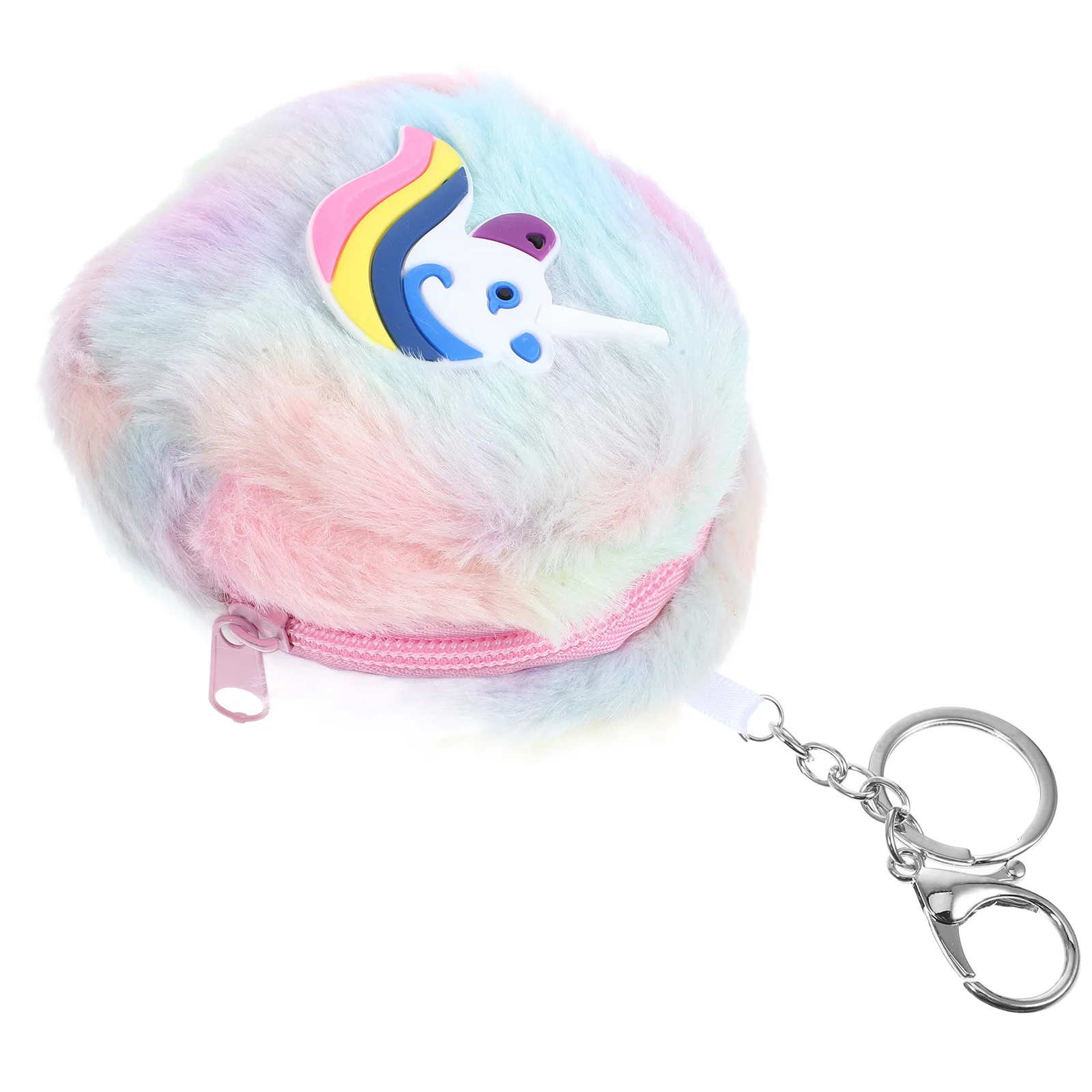 محفظة يونيكورن للعملات المعدنية للنساء والفتيات، حقيبة صغيرة لطيفة بسحاب، خفيفة الوزن، محفظة تغيير مدمجة لتخزين أحمر الشفاه، حمل يوميًا