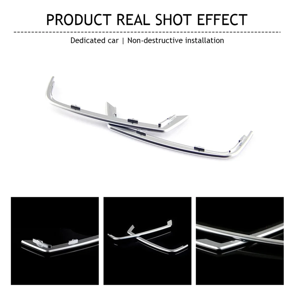 2ชิ้นสติ๊กเกอร์ปลั๊กสล็อตประตูทวีตเตอร์สำหรับ BMW 5ชุด F10 F11 2011-2013 ABS กรอบลำโพงประตูโครเมี่ยม