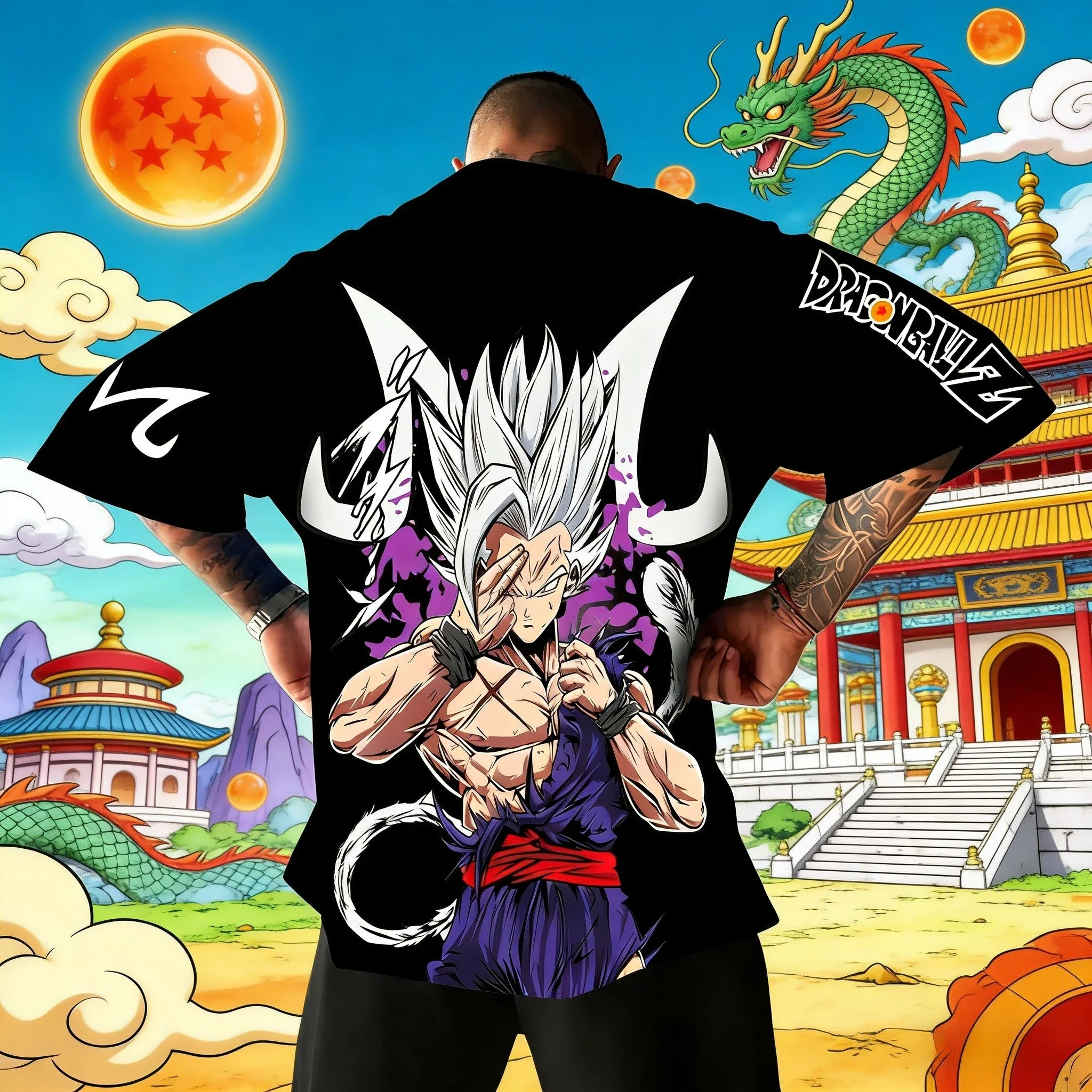 2026 Summer Dragon Ball Gohan Beast T Shirt Kids Tops Tee Anime Figures Son Goku Super Saiyan T-shirt Boys Children Short Sleeve