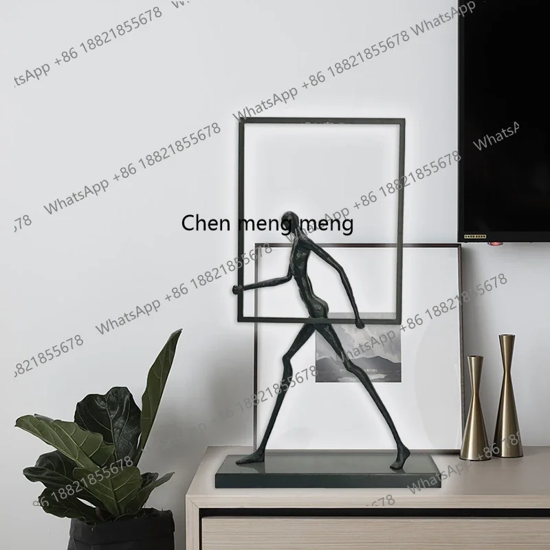 A74Home living room TV cabinet ornaments, abstract figures, soft decorations, entrance crafts