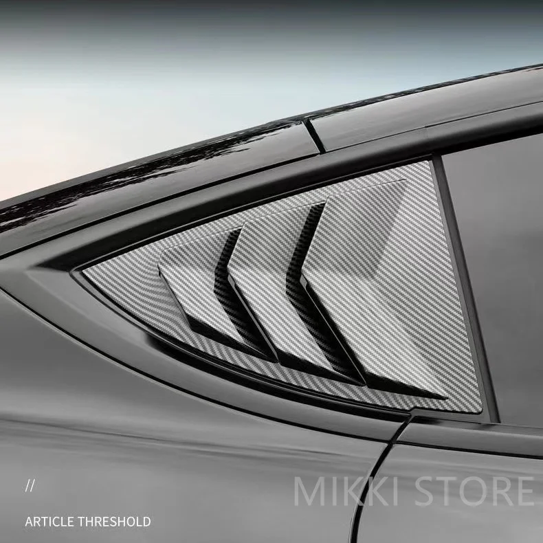 

Triangular rear window protection For Tesla Model 3 Model Y 2016-2022 Window Cover Decorative Sticker Panel Accessories