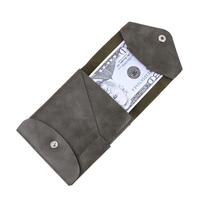 Multifunctional Compact Wallet Bi-Fold ID Card Clip With Pen Minimalist Wallet For Daily Commuting Business And Travel