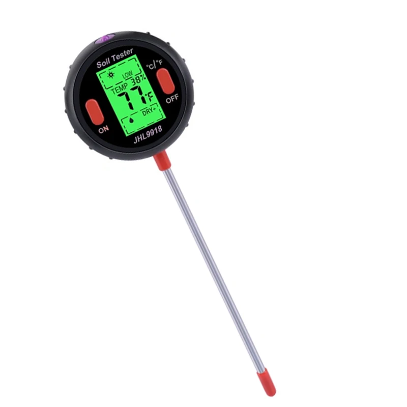 

5 In 1 Digital Soil Tester PH Moisture Temperature and Light Meter Humidity for Flowerpot Soil Garden Plantation Soil Analyzer