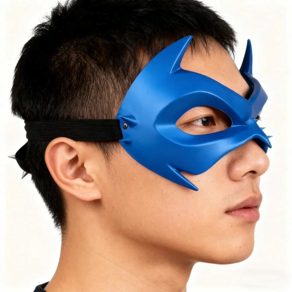 男性用仮面舞踏会マスク 樹脂製ナイトウィングアニメコスプレアイマスク 女性用ベネチアンパーティーテーマ小道具 マルディグラコスプレカーニバルマスク