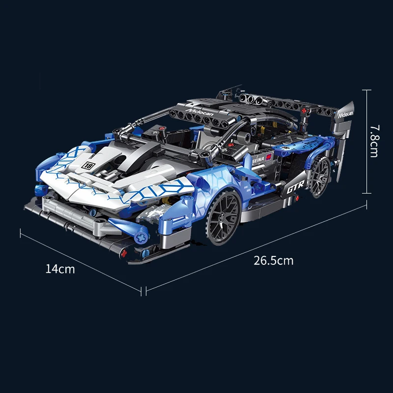 510 szt. Samochód wyścigowy sportowe Legocart MOC klocki zestaw klocków budowlanych klasyczne kreatywne edukacyjne zabawki dla dzieci prezent dla chłopców