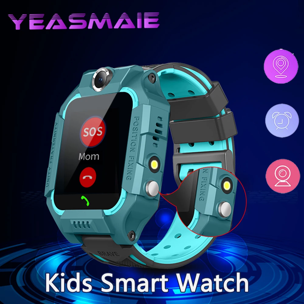 New Kids SmartWatch GPS HD Bluetooth Call Voice Message SOS Alarm Clock Waterproof Smart for Children Remote Control Photo Watch