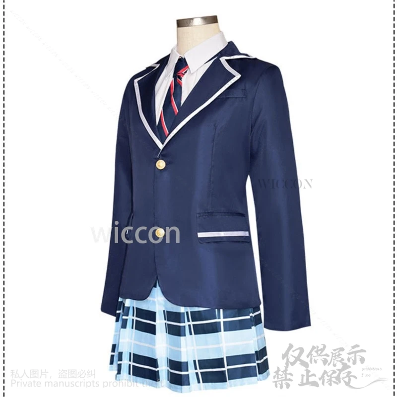 Aoyagi Toya Anime Game Project Sekai Palcoscenico colorato! Cosplay JK Uniforme scolastica Abito Lolita Parrucca lunga Ragazze Halloween Personalizzato