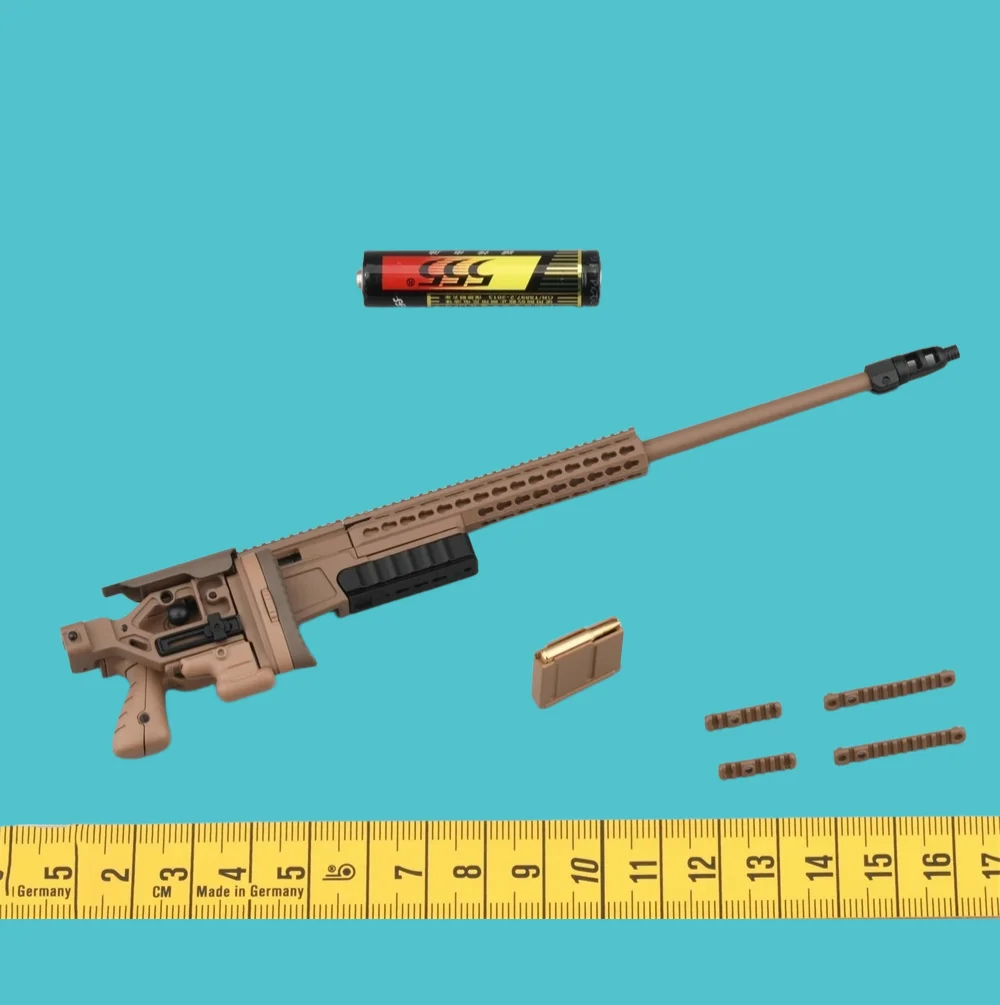 USA. Lalka Żołnierz Główny Broń AX338 Snajper Podpórka Stojak PVC Nie Realistyczny Dla Figurki Akcji 12" 1/6