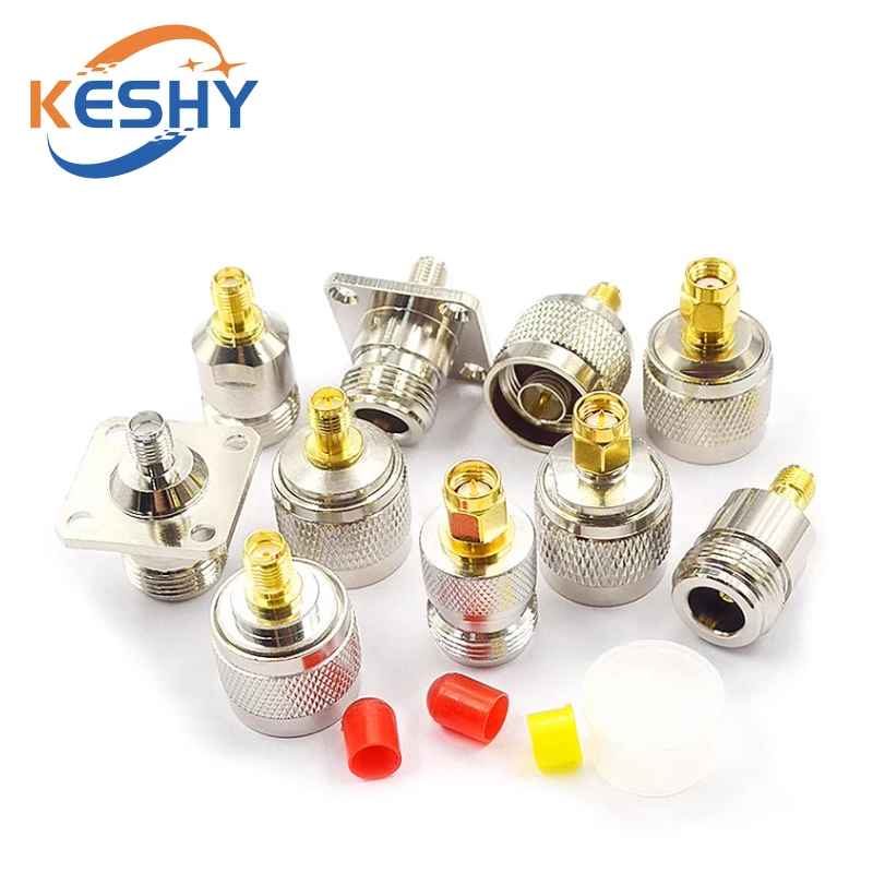1-10PCS L16 N Male Female To Sma Male Female Straight Connector SMA To N Male Female Brass Test Converter Nickel Plated image 5