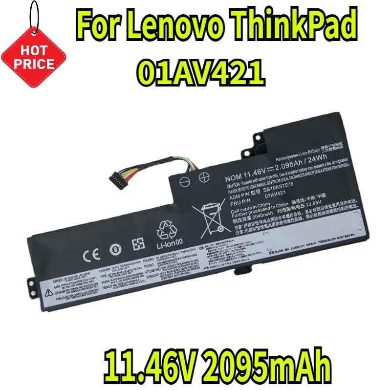 

11.46V 2095mAh LMDTK 01AV421 Laptop Battery for Lenovo ThinkPad T470 T480 A475 A485 TP25 01AV419 01AV489 01AV420 SB10K97576
